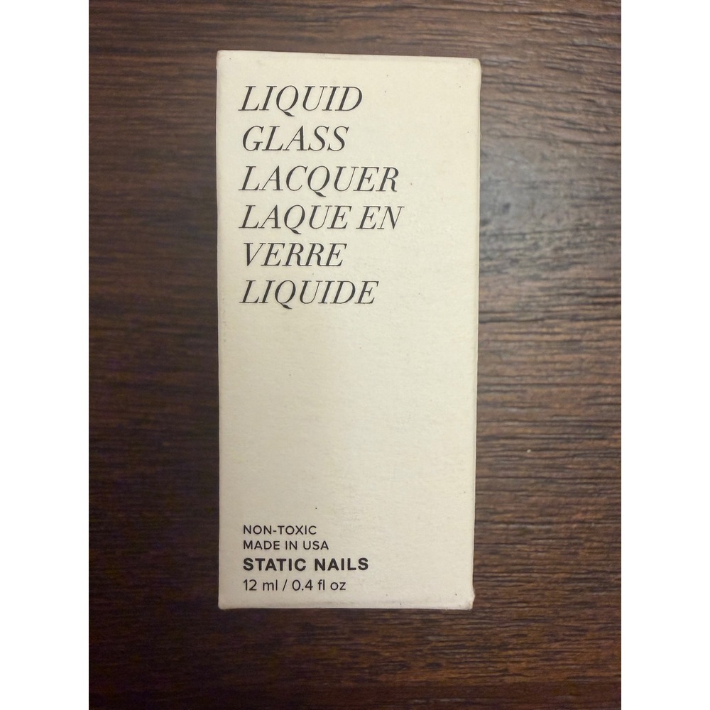 Static Nails Liquid Glass Lacquer Peach Nude Non-Toxic Nail Polish 12ml